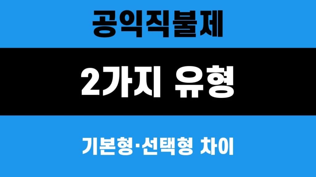 공익직불제 2026 기본형·선택형 2가지 유형