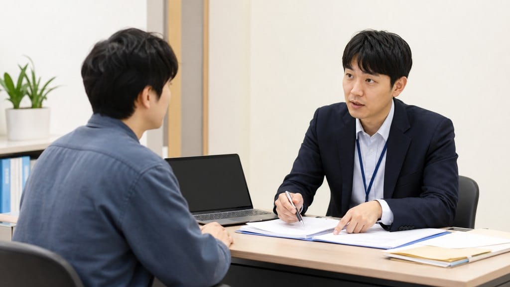 도산대지급금과 임금체불 지원 절차를 상담하는 노동자