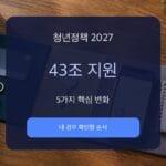 청년정책 2027 43조 지원과 5가지 핵심 변화를 보여주는 대표이미지