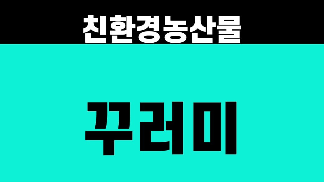 임산부 친환경농산물 꾸러미