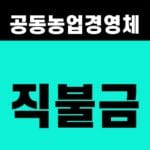 공동농업경영체 직불금
