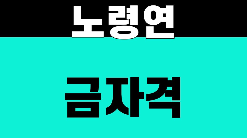 노령연금자격