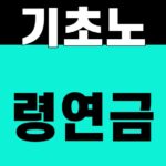 기초노령연금